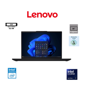 LAPTOP LENOVO THINKPAD T16 GEN 4 16" WUXGA IPS INTEL CORE ULTRA 7 255U 16GB RAM DDR5 512GB SSD INTEL INTEGRATED GRAPHICS WINDOWS 11 PRO